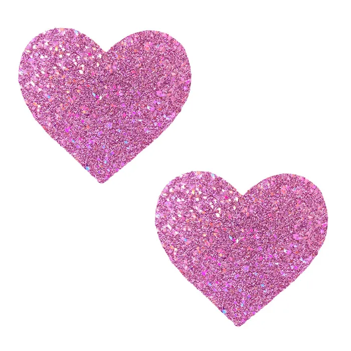 Vibrators Neva Nude Pegasus Kisses Iridescent Pink Glitter I Heart U Nipztix Pasties