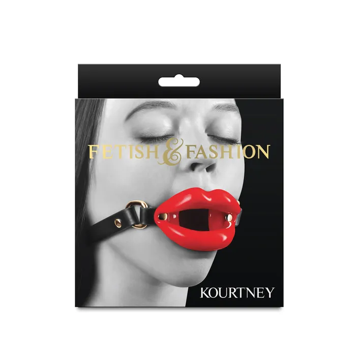 Vibrators NS Novelties Fetish Fashion Kourtney Red Lips Open Mouth Restraint