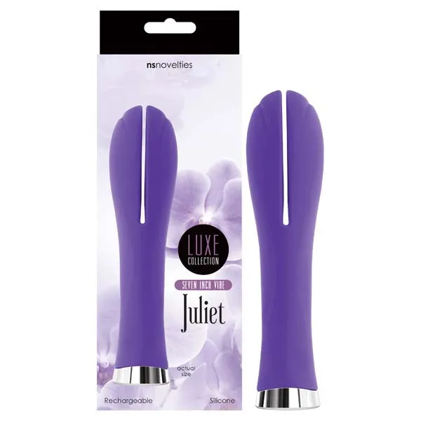 Vibrators NS Novelties Luxe Dual Seven Juliet Purple 178 cm 7 USB Rechargeable Vibrator