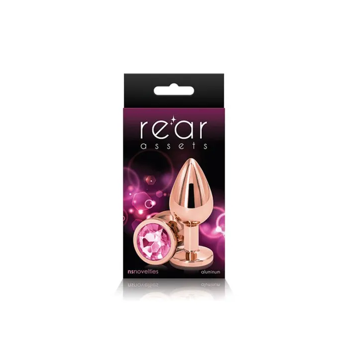 Vibrators nsnovelties Rear Assets Rose Gold Medium Pink