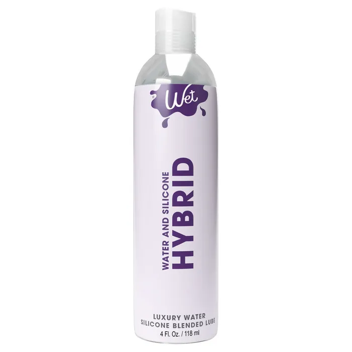 Wet Lubricants Wet Hybrid Luxury Watersilicone Blend Based Lubricant 4 Oz