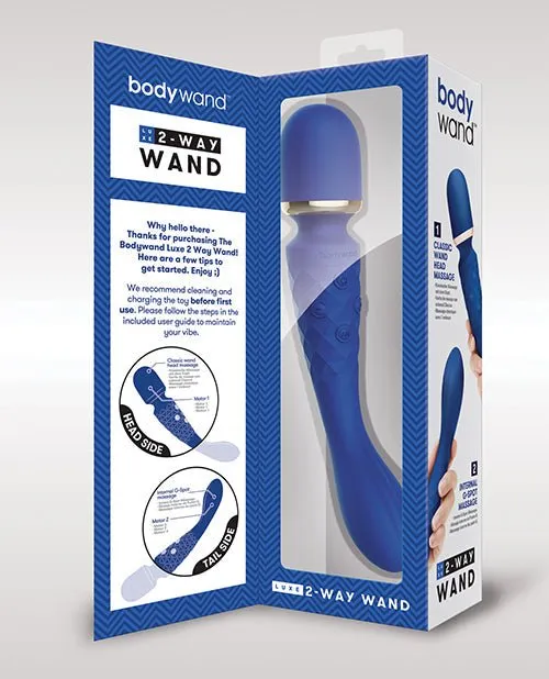 X-Gen Products Vibrators | Bodywand Luxe Large Blue G-Spot Vibrator - X-Gen