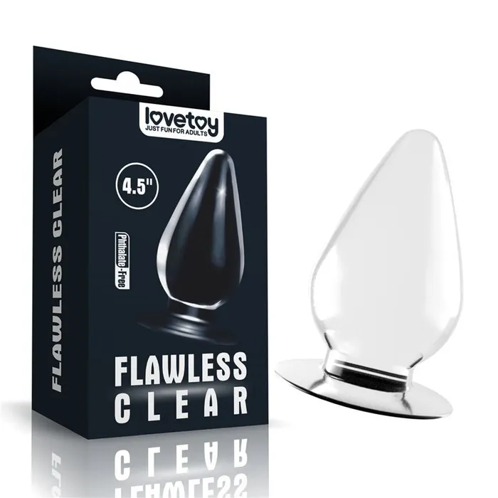 Anal Lovetoy Flawless Clear Anal Plug 45 Clear 115 cm Butt Plug