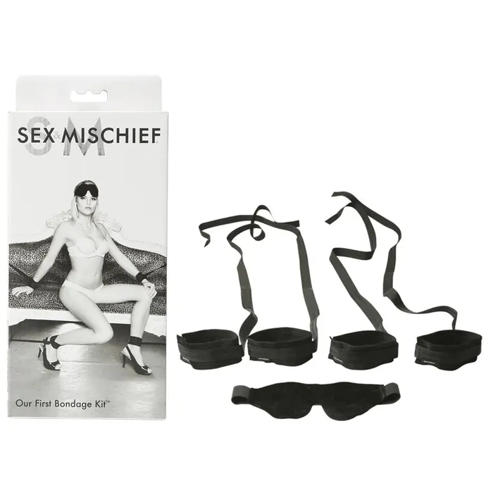 Anal Sportsheets SM Our First Bondage Kit Black