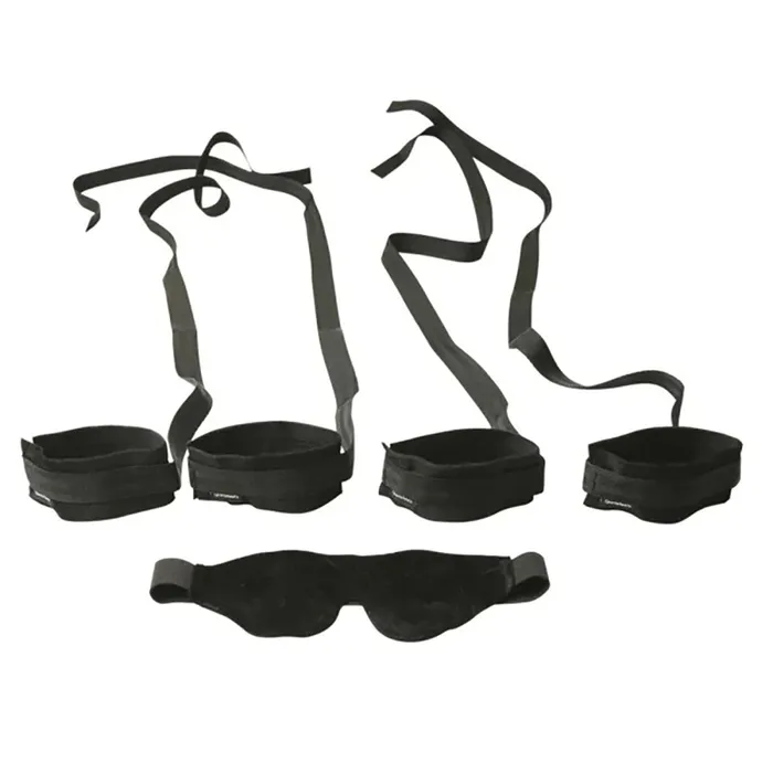 Anal Sportsheets SM Our First Bondage Kit Black Anal Sportsheets SM Our First Bondage Kit Black