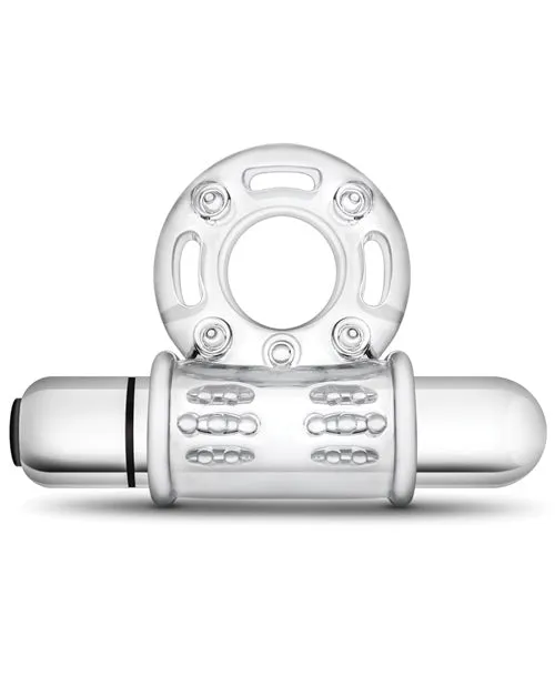 Blush Novelties Blush Stay Hard 10 Function Vibrating Bull Ring Cock Ring Clear Male Sex Toys Blush Novelties Blush Stay Hard 10 Function Vibrating Bull Ring Cock Ring Clear Male Sex Toys