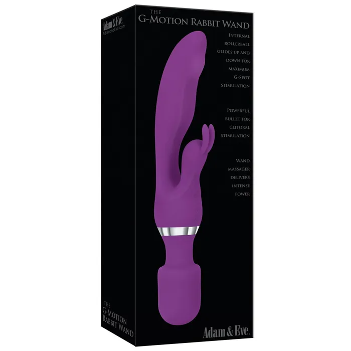 CalExotics Vibrators Adam Eve Eves The G Motion Rabbit Wand Purple