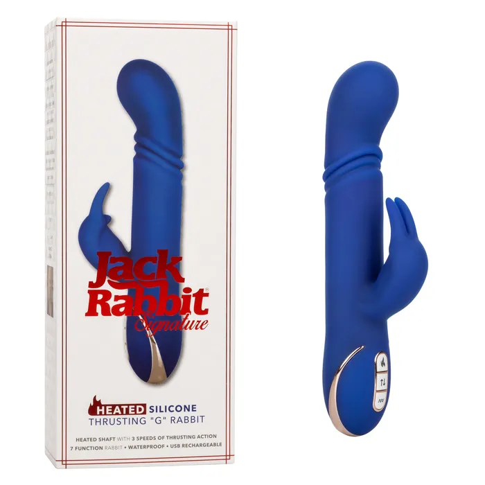 California Exotic Female Sex Toys Jack Rabbit Signature Heated Silicone Thrusting G Rabbit