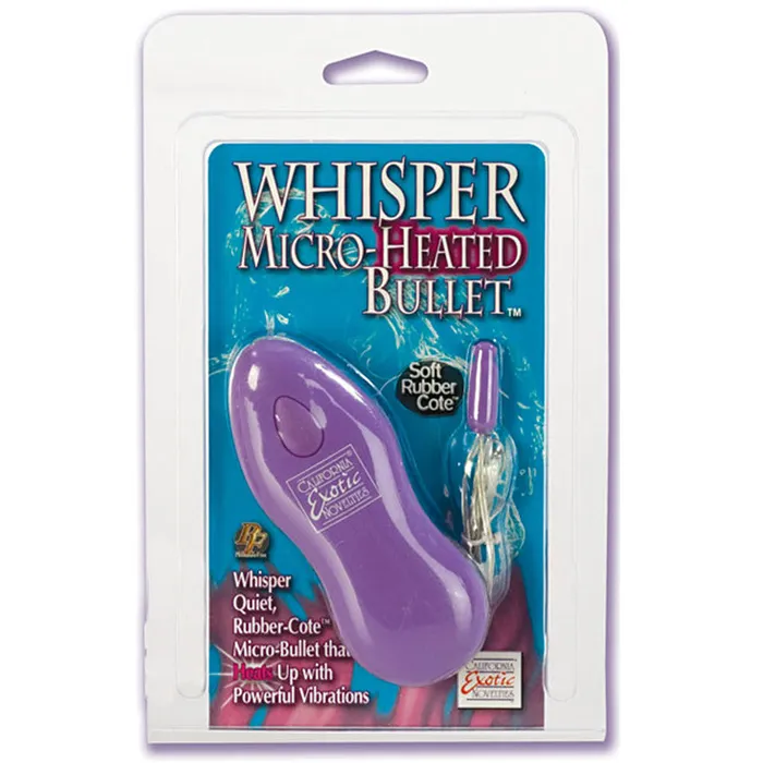 California Exotic Whisper Micro Heated Bullet Purple California Exotic Vibrators