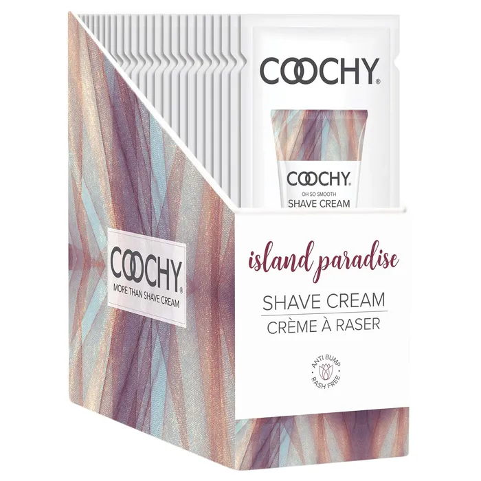 Classic Brands Vibrators Coochy Shave Cream Island Paradise 15 ml Foils 24 Count Display