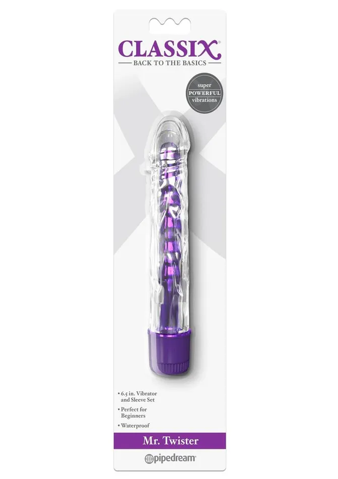 Classix Classix Mr Twister Vibrator with Sleeve Female Sex Toys