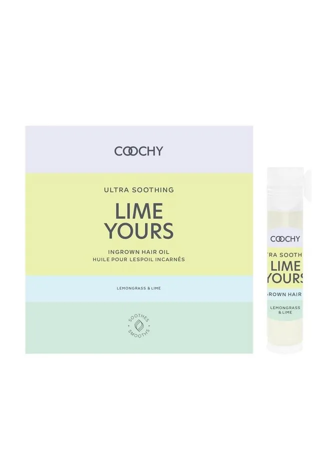 Coochy Female Sex Toys Coochy Ultra Soothing Lime Yours Ingrown Hair Oil Lemongrass Lime 06oz Vial with Card