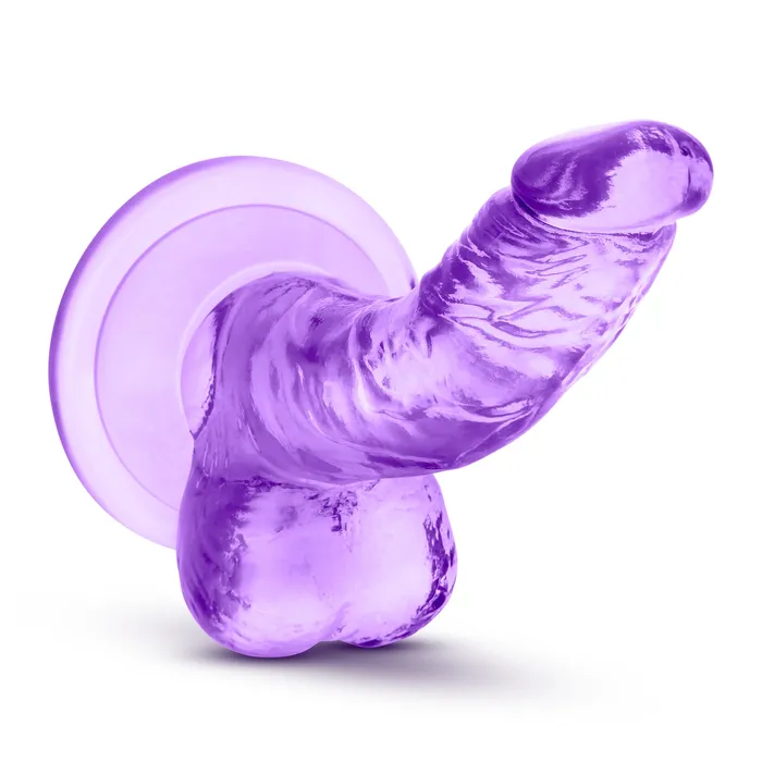 Dildos Blush Novelties Naturally Yours 4 Inch Mini Cock Purple