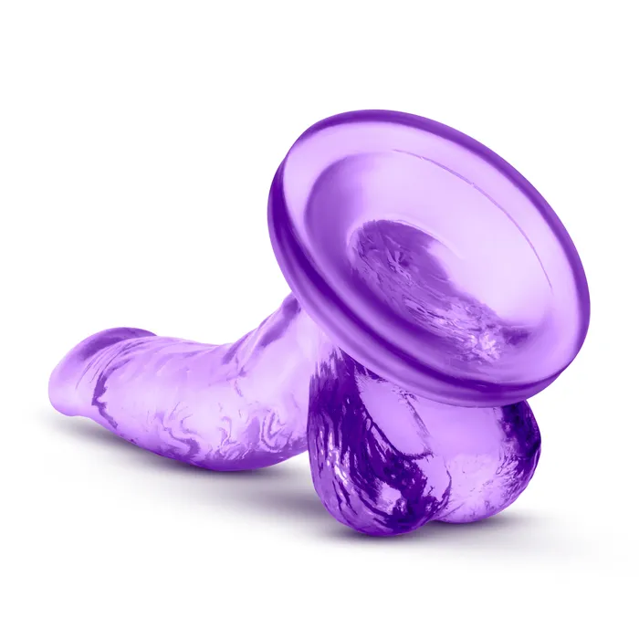 Dildos Blush Novelties Naturally Yours 4 Inch Mini Cock Purple