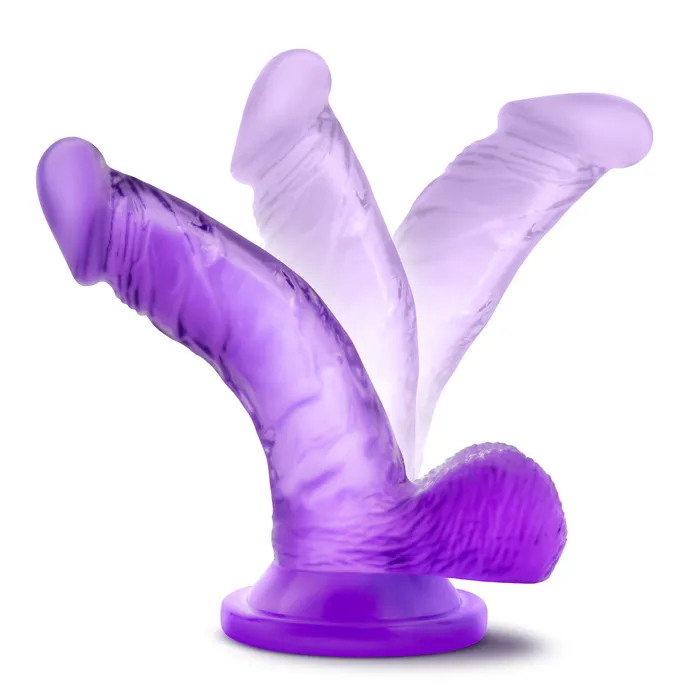 Dildos Blush Novelties Naturally Yours 4 Inch Mini Cock Purple