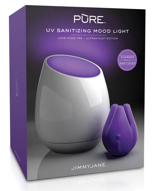 Dildos Jimmyjane Love Pods Tre Pure UV Sanitizing Mood Light Ultraviolet Edition Pipedream Products