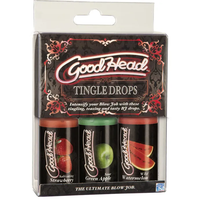 Doc Johnson GoodHead Tingle Drops 3 1oz Bottles Doc Johnson Vibrators