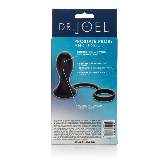 Dr Joel Kaplan Prostate Probe and Ring Black California Exotic Anal