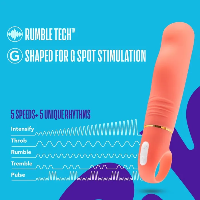 Female Sex Toys Blush Novelties Aria Smokin AF Coral 152 cm Vibrator