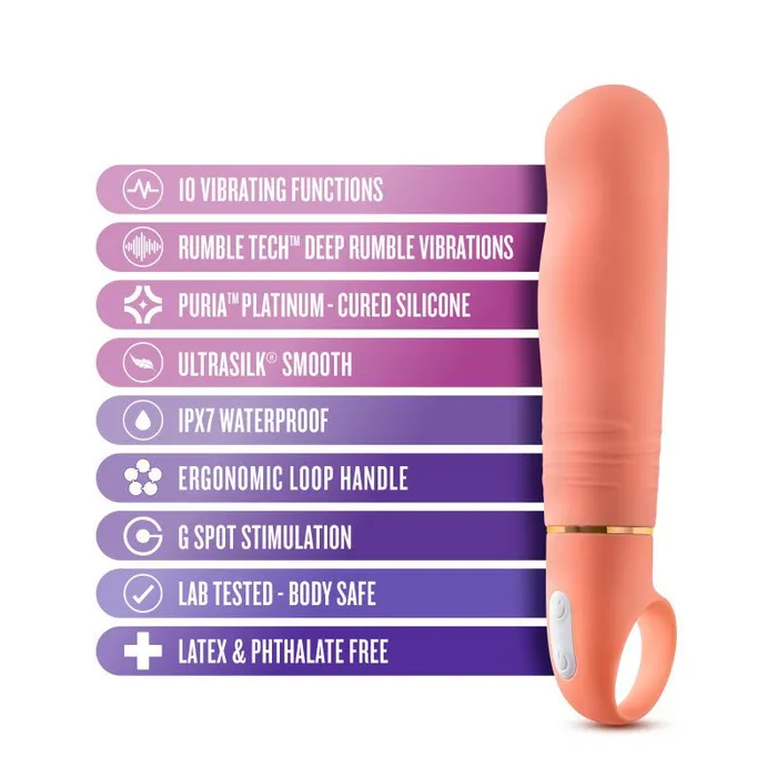 Female Sex Toys Blush Novelties Aria Smokin AF Coral 152 cm Vibrator