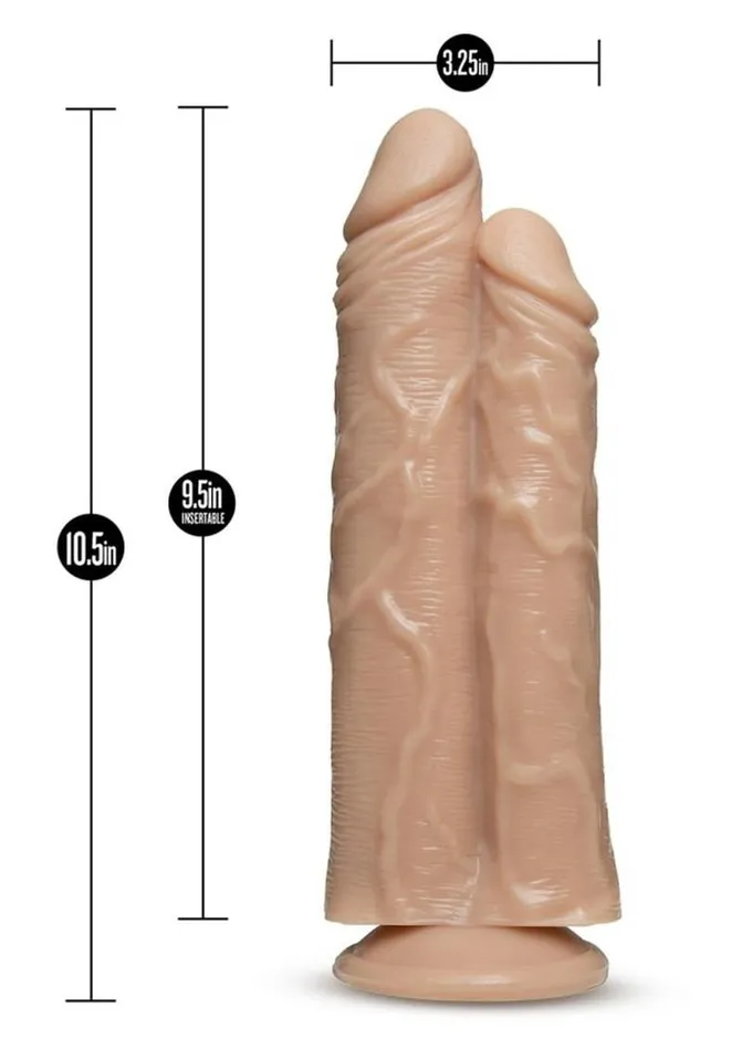 Female Sex Toys Dr Skin Dr Skin Double Trouble Dual Penetrating Dildo with Suction Cup