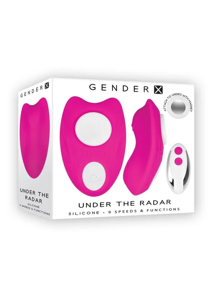 Female Sex Toys Gender X Gender X Under The Radar Rechargeable Silicone Panty Vibe with Remote Control