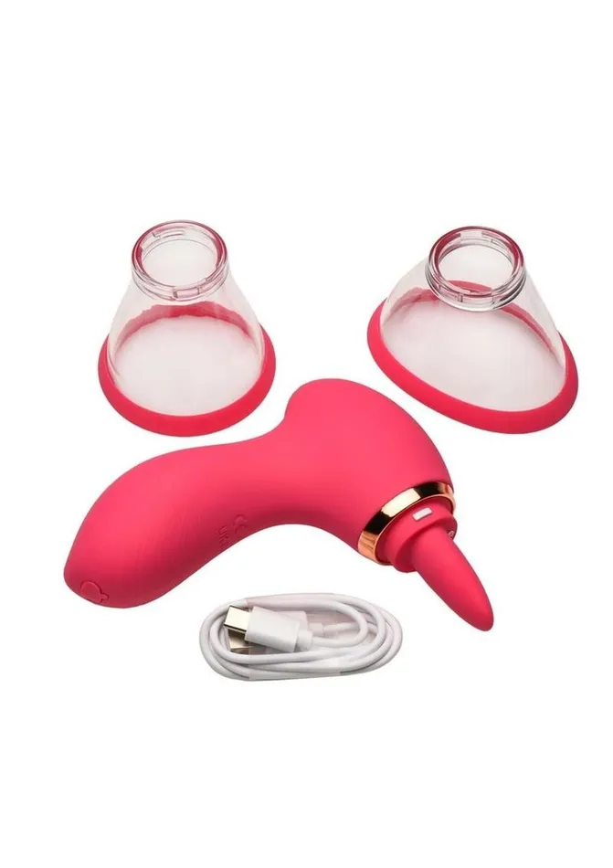 Female Sex Toys Lickgasm Lickgasm Plump Pleasure Licking and Sucking Rechargeable Silicone Clitoral Stimulator