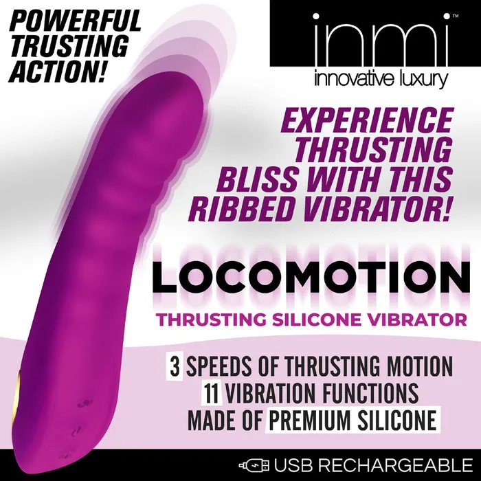 Female Sex Toys Lime Prometheus Locomotion Thrusting Silicone Vibrator