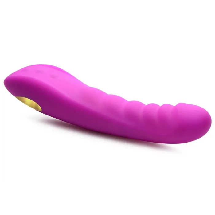 Female Sex Toys Lime Prometheus Locomotion Thrusting Silicone Vibrator