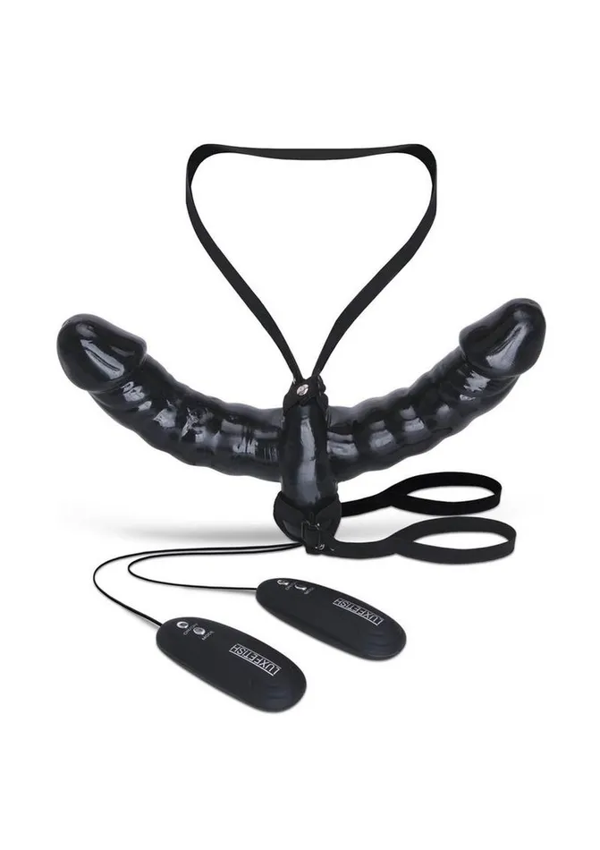 Female Sex Toys Lux Fetish Lux Fetixh Vibrating Pleasure For 2 DoubleEnded StrapOn