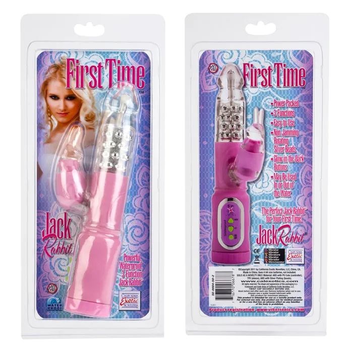 First Time Vibrators California Exotic First Time Jack Rabbit Pink