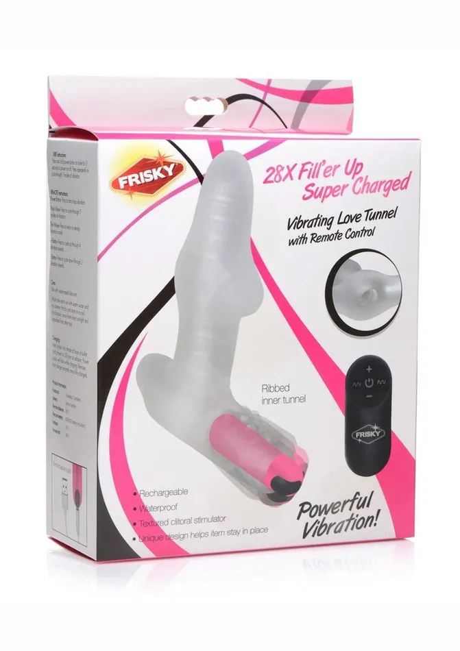 Frisky Frisky Vibrating Rechargeable Love Tunnel with Remote Control Female Sex Toys