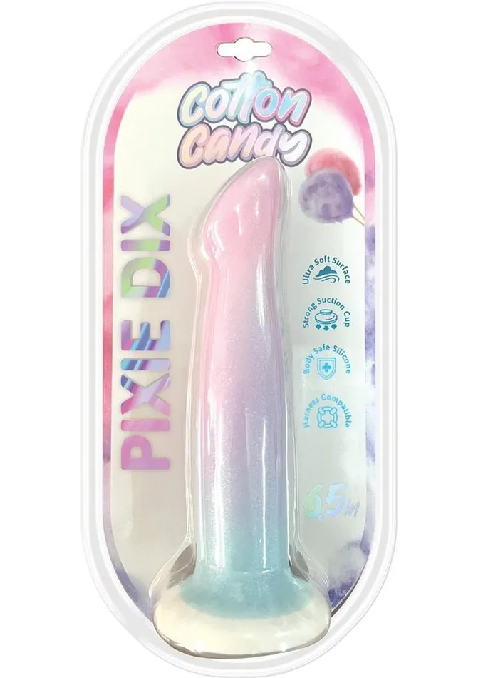 Hott Products Female Sex Toys Cotton Candy Pixie Dix Mini Silicone Dildo