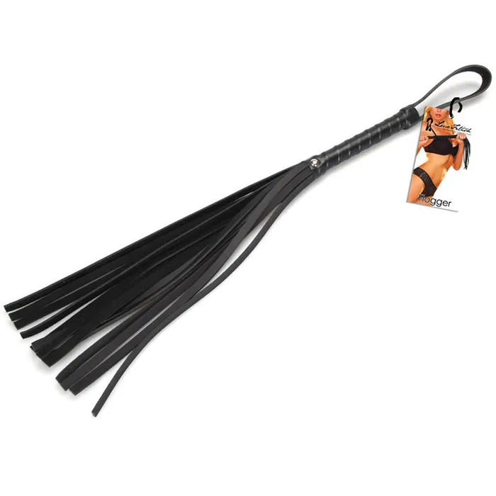 Lux Fetish Anal Lux Fetish Black Size Medium PU Whip