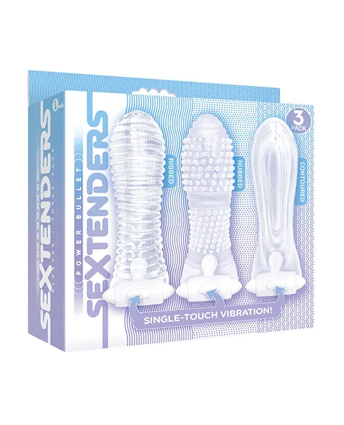 Male Sex Toys Icon Brands INC The 9s Vibrating Sextenders Sleeves Pack of 3 Male Sex Toys Icon Brands INC The 9s Vibrating Sextenders Sleeves Pack of 3