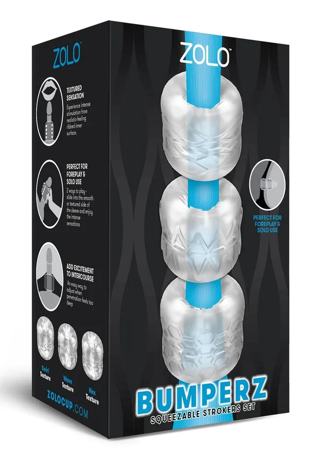 Male Sex Toys Zolo ZOLO Bumperz Strokers Masturbator