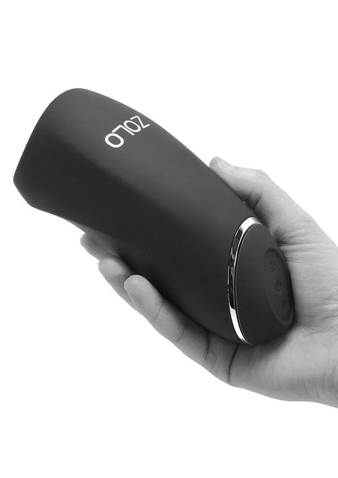 Male Sex Toys Zolo ZOLO Stickshift Squeezable Vibrating and Thrusting Rechargeable Male Stimulator