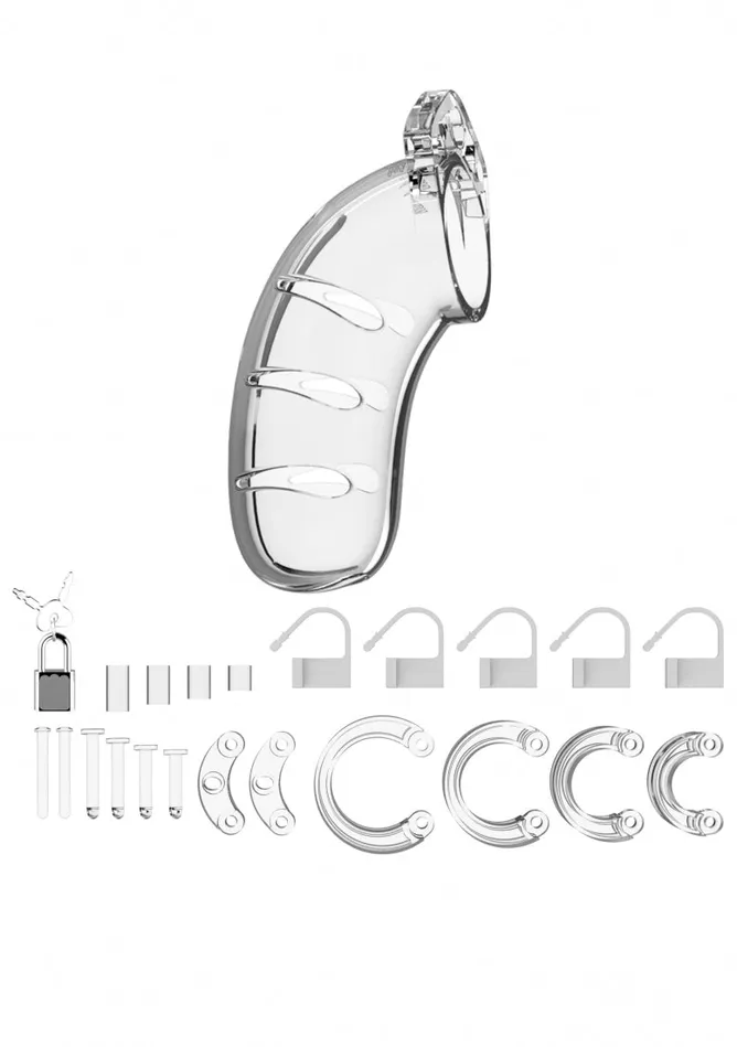 Model 03 Chastity 45 Cock Cage Transparent Shots ManCage Male Sex Toys