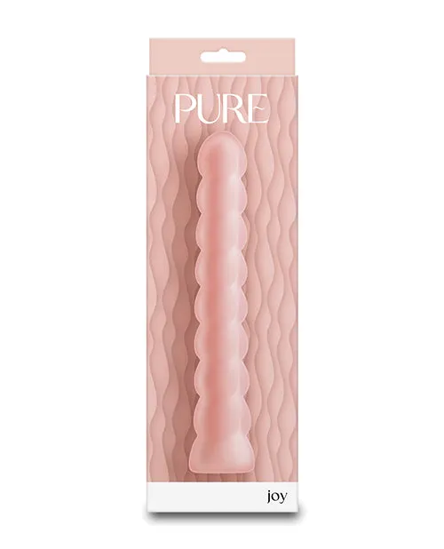 Ns Novelties INC Female Sex Toys Pure Joy Textured Vibrator Peach