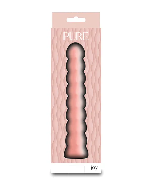 Ns Novelties INC Female Sex Toys Pure Joy Textured Vibrator Peach