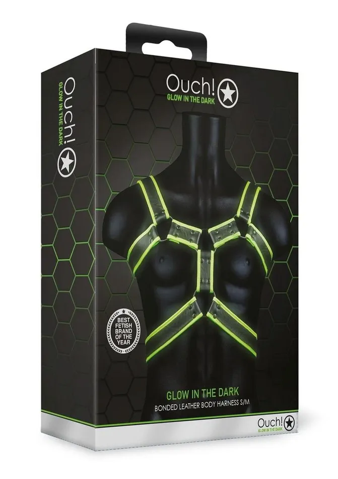 Ouch Female Sex Toys Ouch Bonded Leather Body Harness