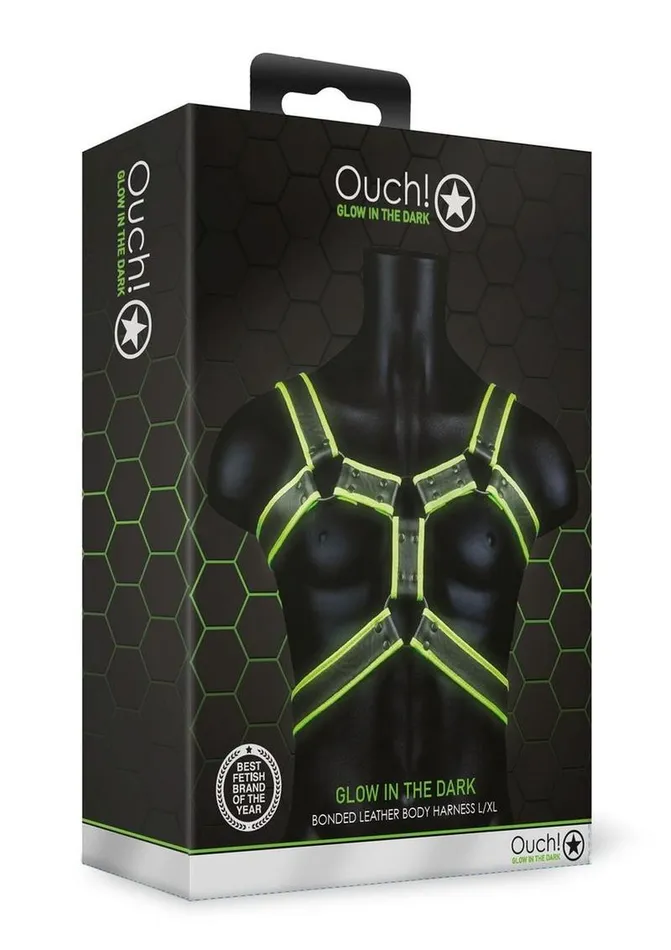 Ouch Female Sex Toys Ouch Bonded Leather Body Harness