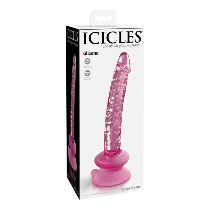 Pipedream Female Sex Toys Icicles No 86 With Silicone Suction Cup