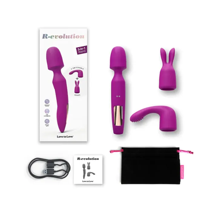 REvolution Vibrating Wand Attachments Love To Love Vibrators