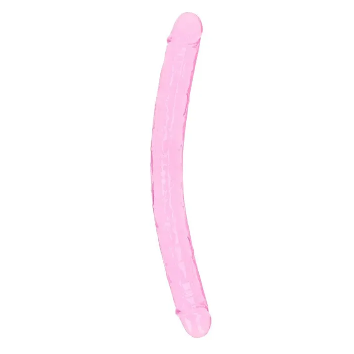 REALROCK 45 cm Double Dong Pink Pink 45 cm 18 Double Dong Shots Toys Dildos