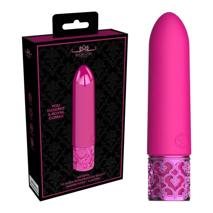 ROYAL GEMS Imperial Silicone Rechargeable Bullet Shots Toys Female Sex Toys