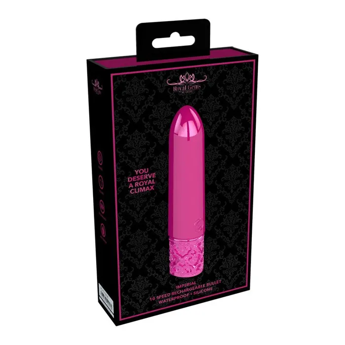 ROYAL GEMS Imperial Silicone Rechargeable Bullet Shots Toys Female Sex Toys