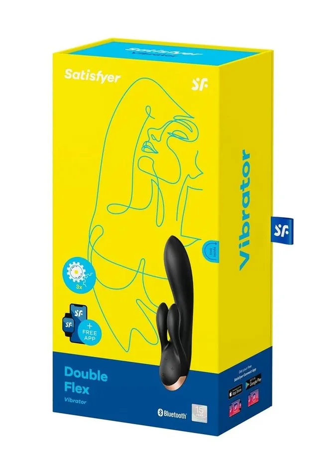 Satisfyer Vibrators Satisfyer Double Flex Silicone Rabbit Vibrator