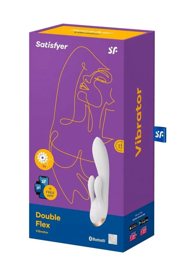 Satisfyer Vibrators Satisfyer Double Flex Silicone Rabbit Vibrator