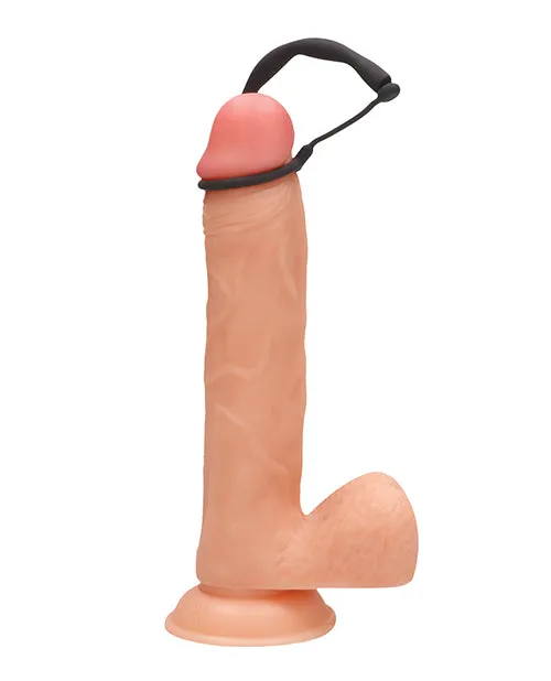 Shots Ouch Urethral Sounding Silicone Plug Cock Ring Set Black Shots America LLC Male Sex Toys